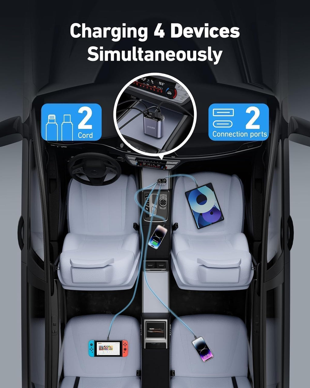 120W TurboCharge™ Universal Car Charger(2025 New Version)