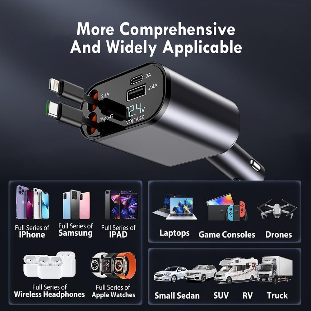 120W TurboCharge™ Universal Car Charger(2025 New Version)